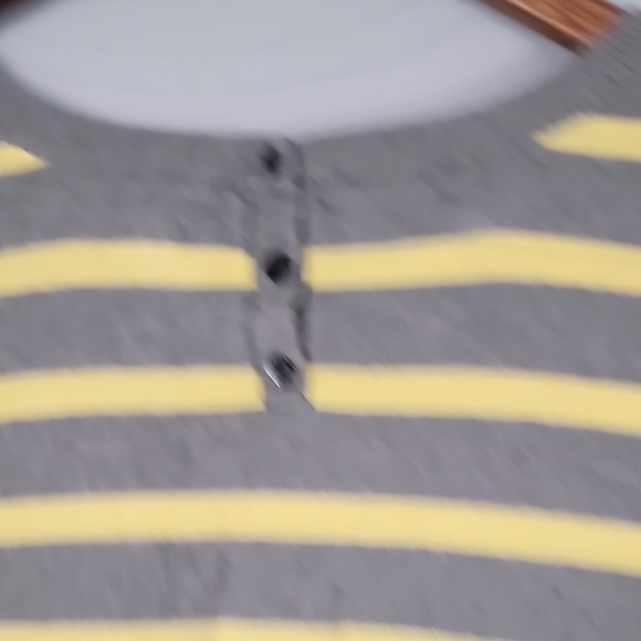 Old Navy Gray and Yellow Fitted Ribbed 3/4 Sleeve Sweater Dress - Picture 7 of 8